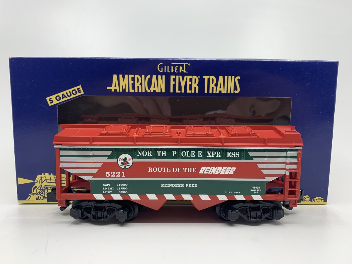 American Flyer 6-48638 S North Pole Express 'Route of the Reindeer' Hopper