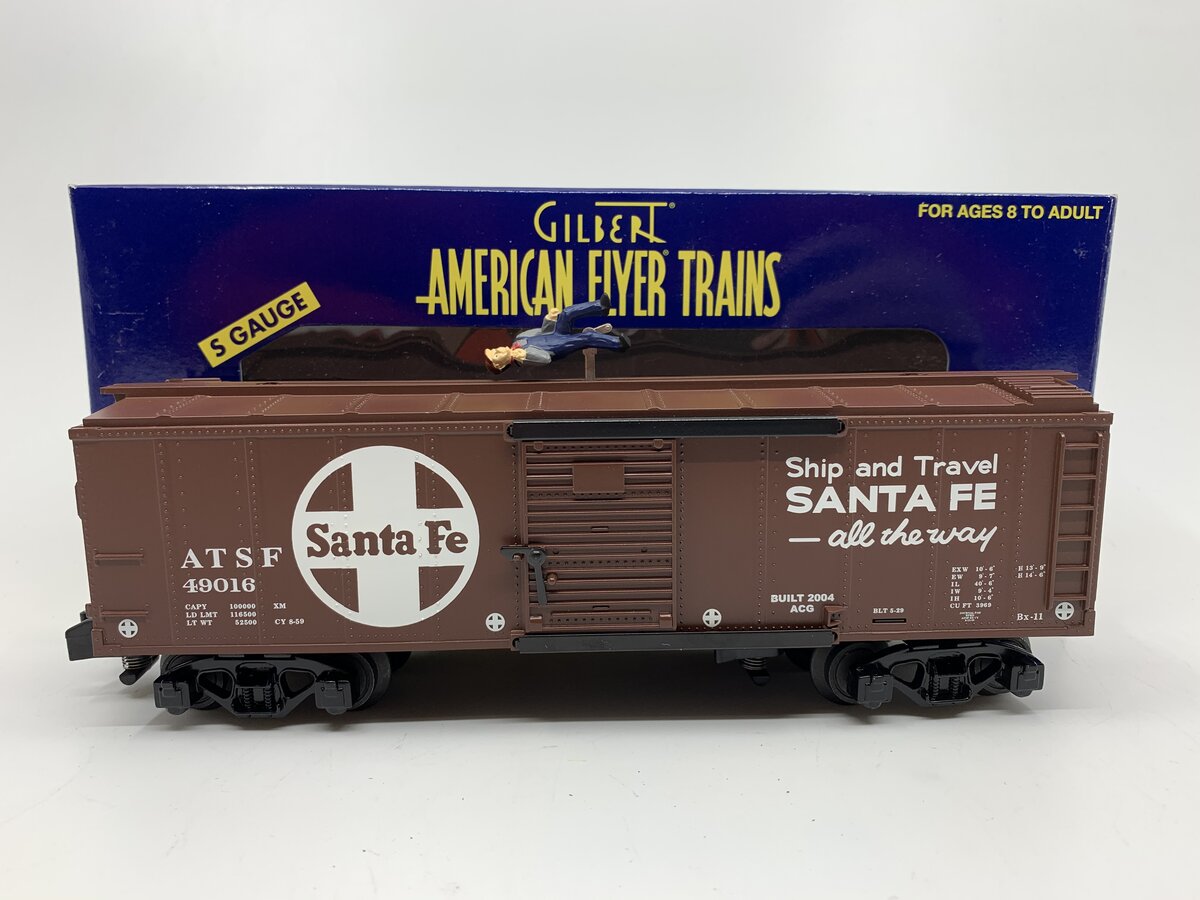 American Flyer 6-49016 S Gauge Santa Fe Walking Brakeman Boxcar