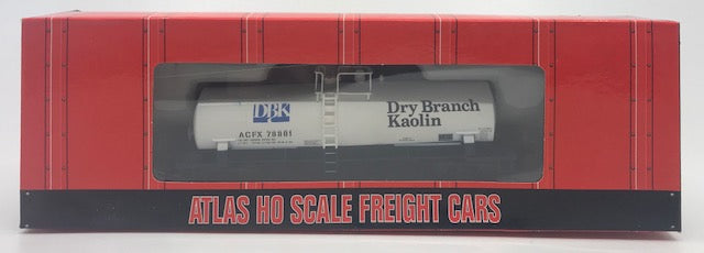 Atlas 1706 HO Scale Dry Branch Kaolin Tank Car ACFX #78801