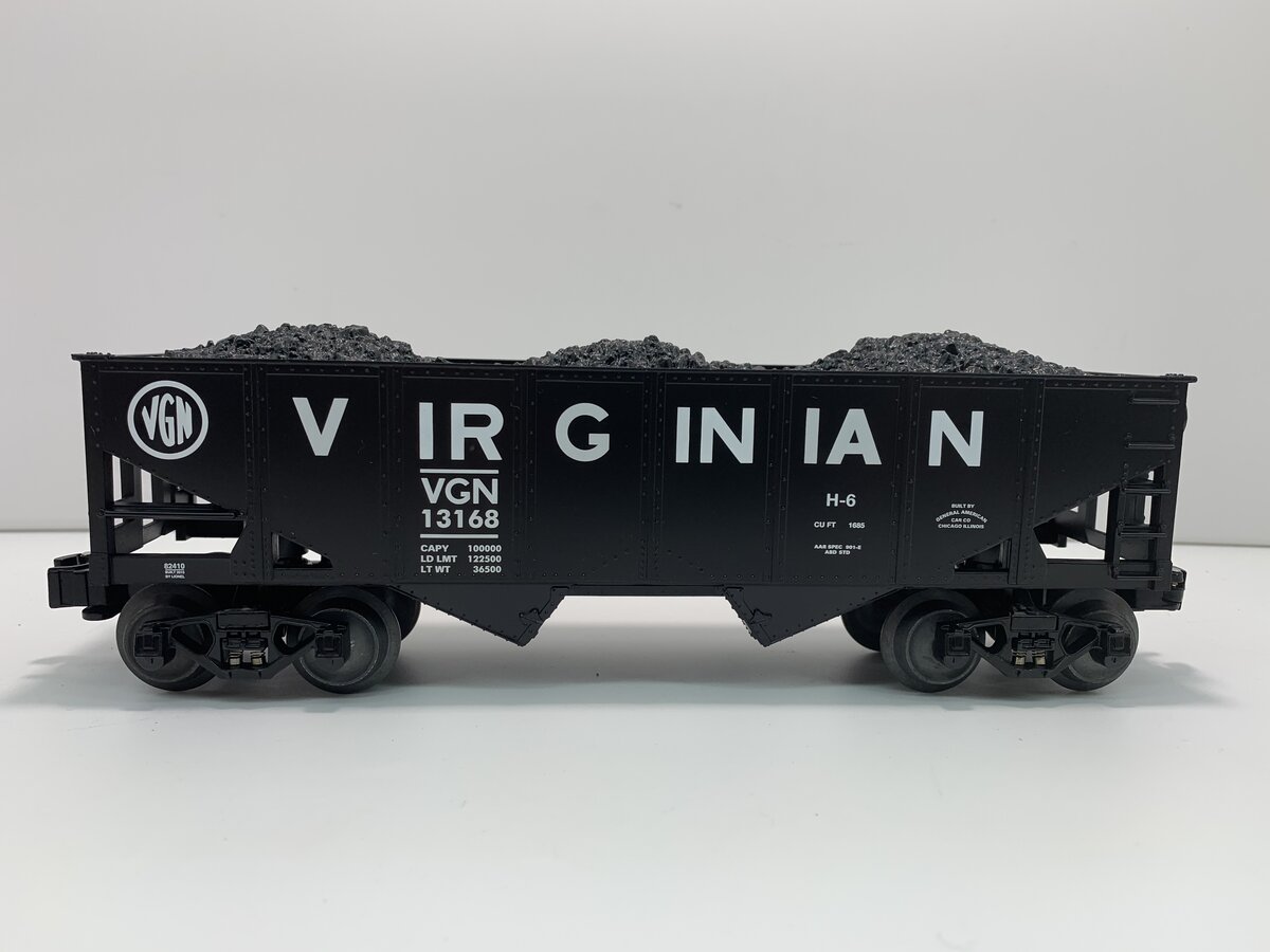 Lionel 6-82410 O Gauge Virginian 2-Bay Hopper #13168