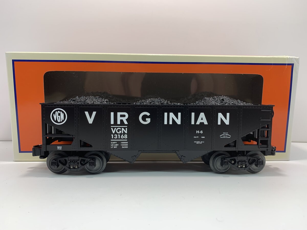 Lionel 6-82410 O Gauge Virginian 2-Bay Hopper #13168