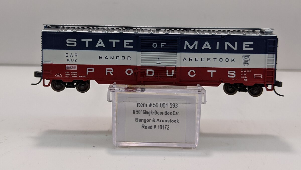 Atlas 50001593 N BAR 50' Boxcar #10172