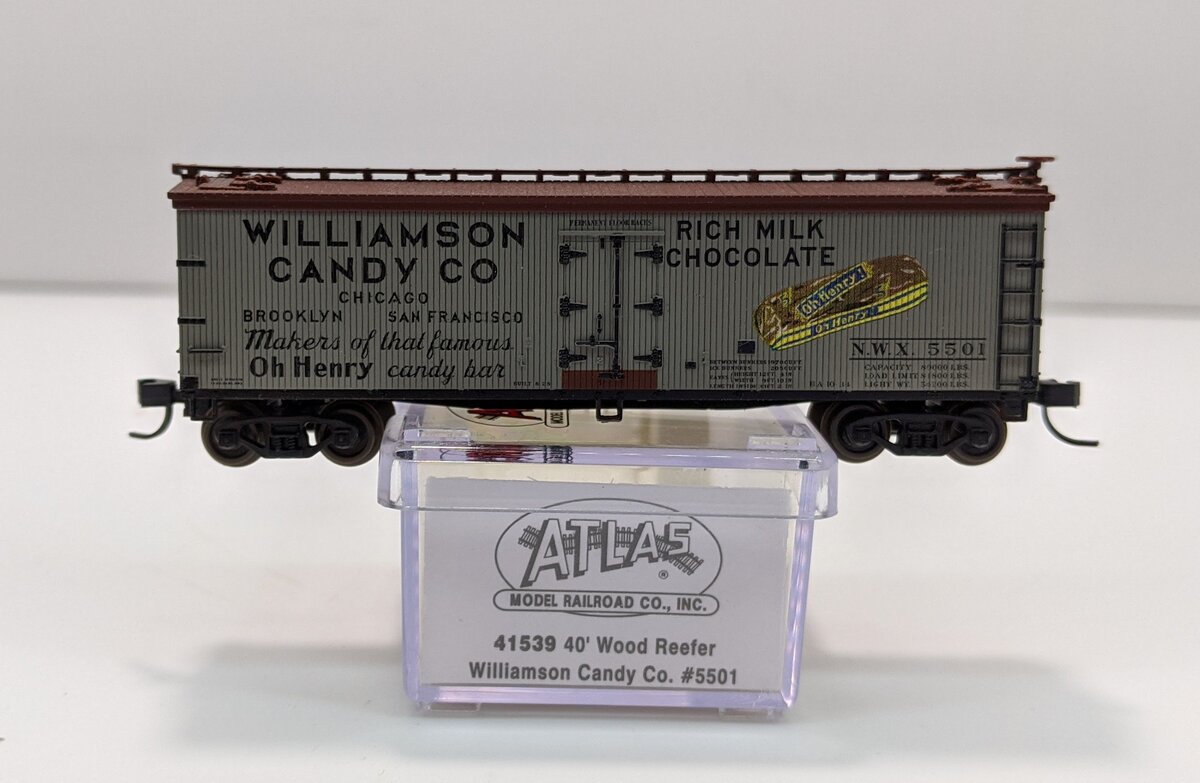 Atlas 41539 N Scale Williamson 40' Wood Reefer #5501