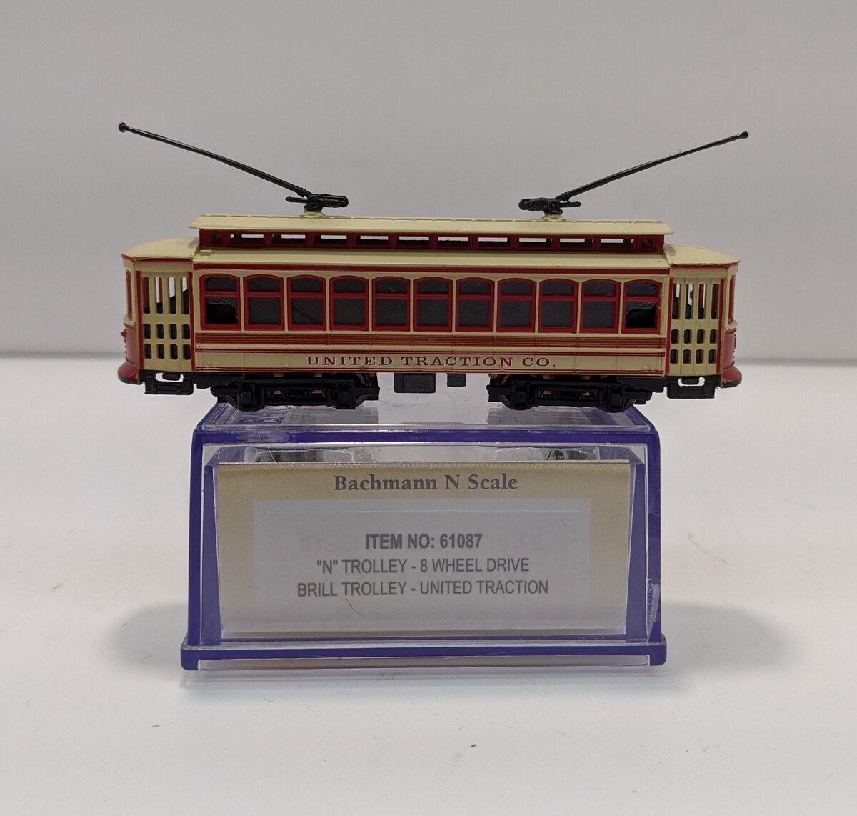 Bachmann 61087 N Scale United Traction Co. Brill Trolley – Trainz
