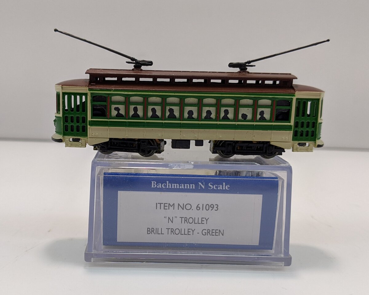 Bachmann 61093 N Green Brill Trolley