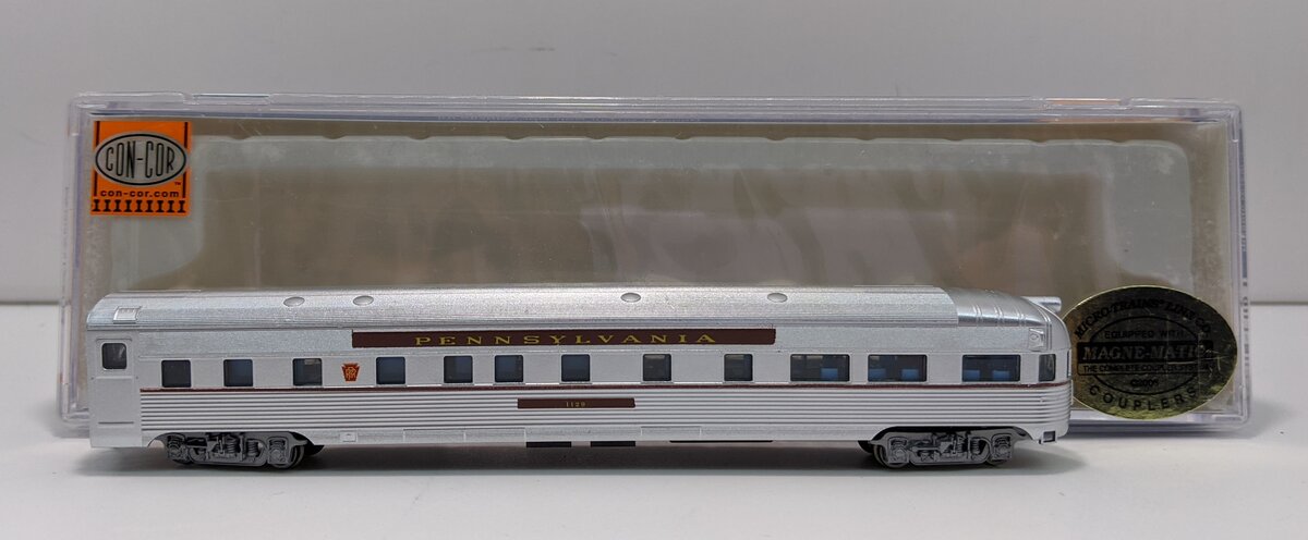 Con-Cor 41503 N Pennsylvania Railroad Budd 85' Corrugated Round-End Observation