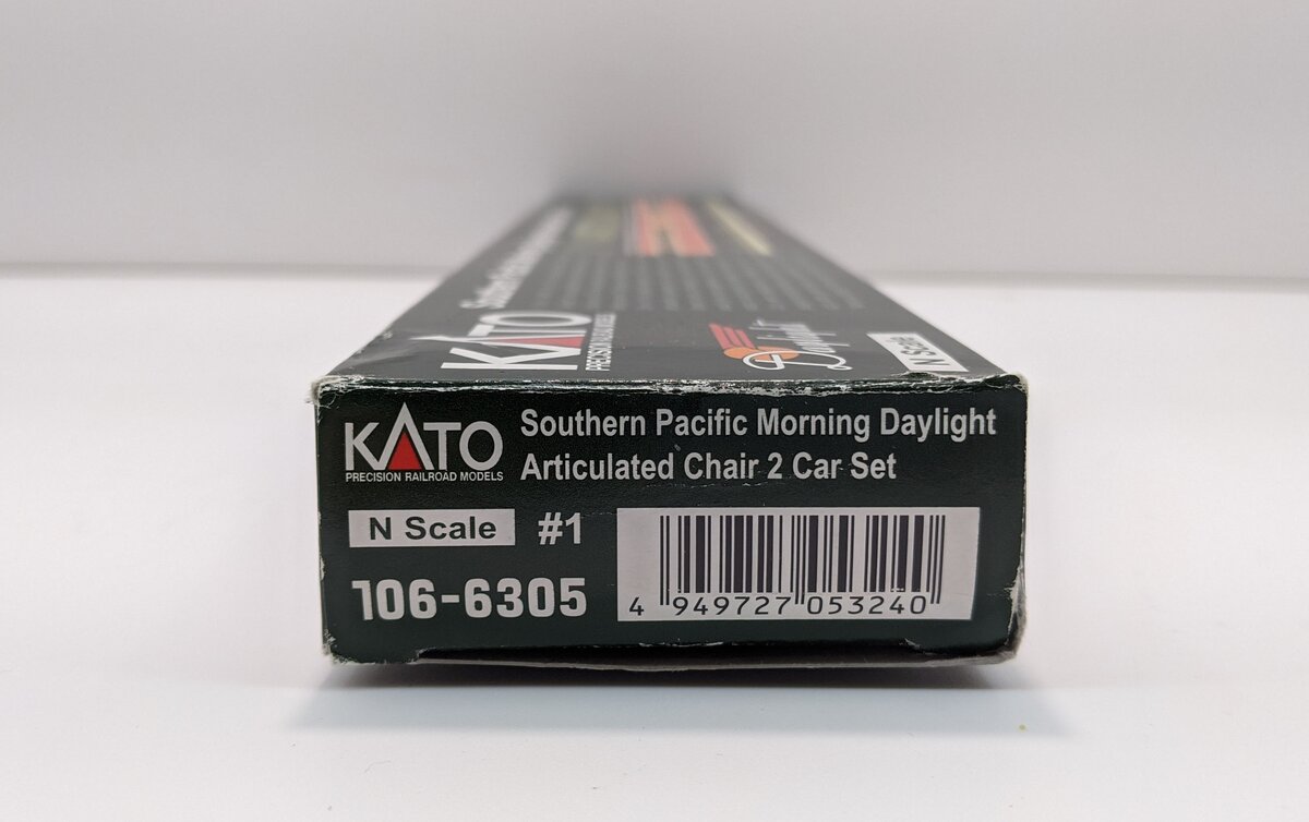 Kato 106-6305 N Southern Pacific 'Morning Daylight' Articulated Car Set #1