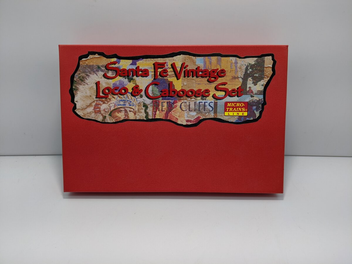 Micro-Trains 99321121 N Santa Fe Vintage Poster Loco & Caboose Only Set