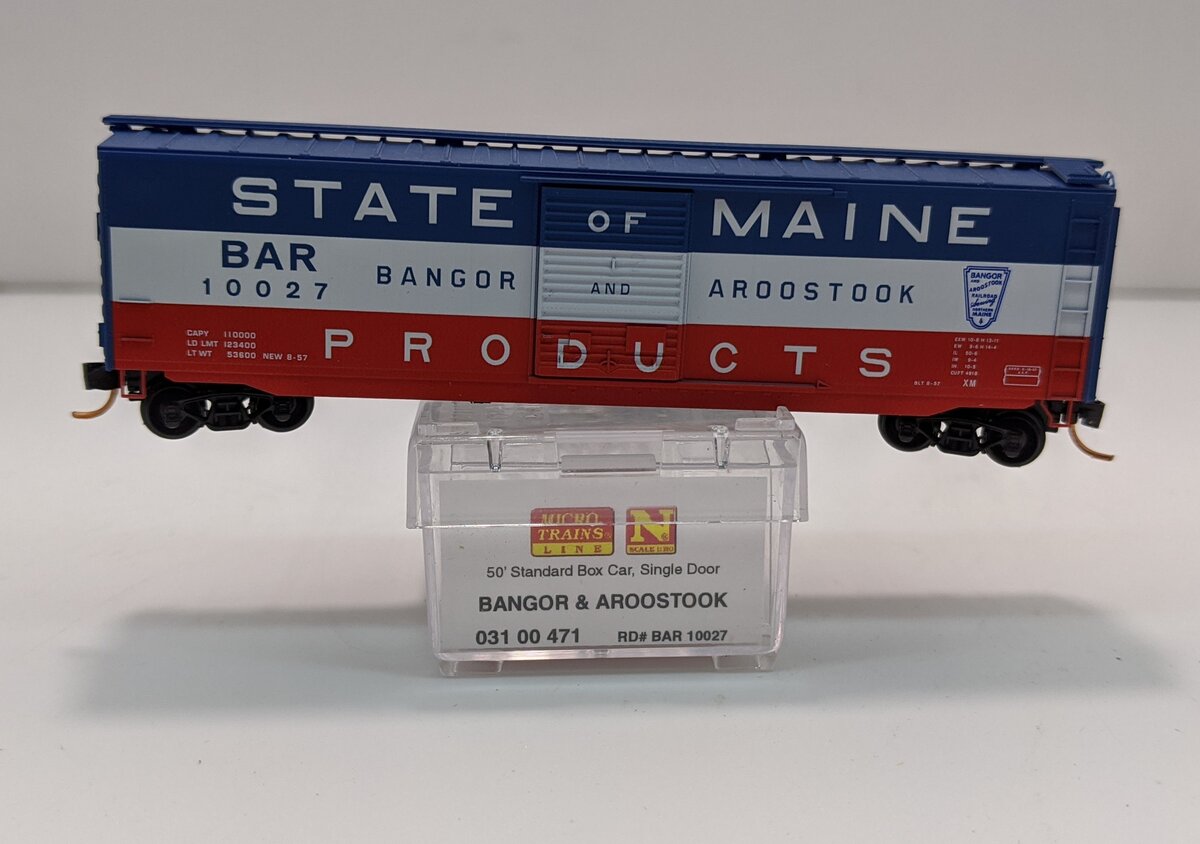 Micro-Trains 03100471 N Bangor & Aroostook 50' Single Door Boxcar #10027