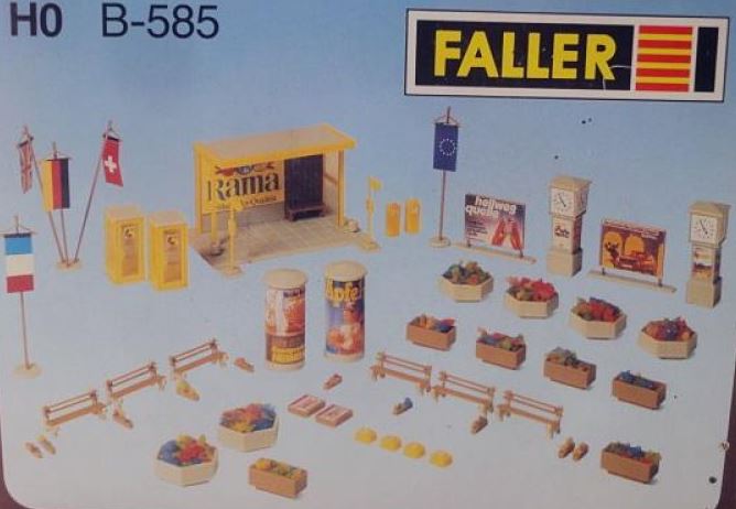 Faller B-585 HO Scale Town Accessories Kit