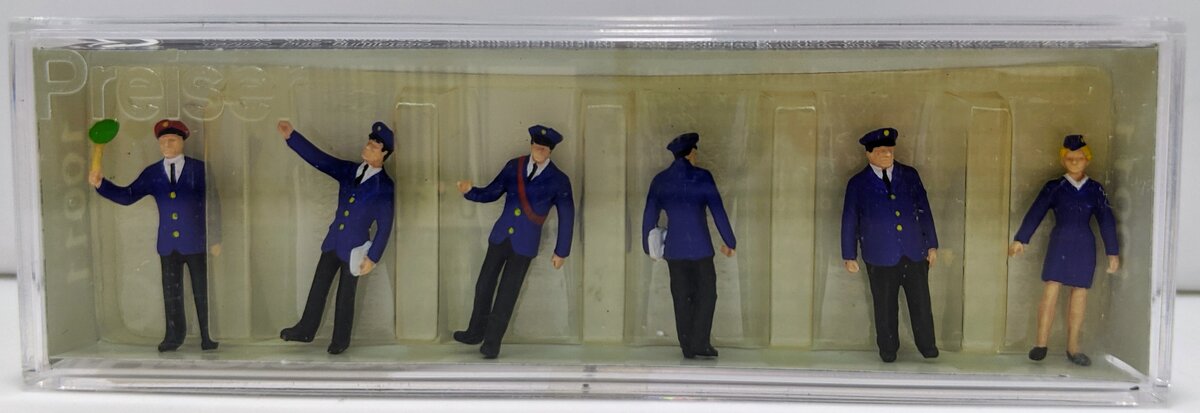 Preiser 10011 HO DB Railroad Personnel Figures (Set of 6)