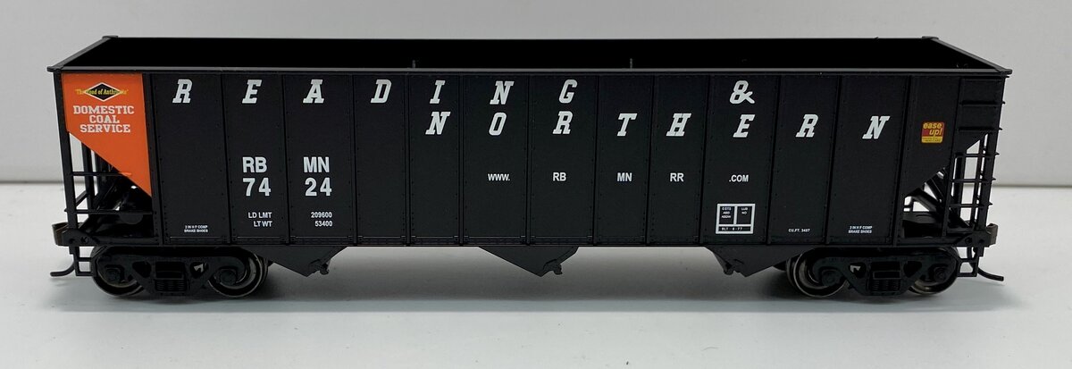 Bowser 41185 HO Reading,Blue Mountain & Northern 100-Torn 3-Bay Hopper Car #7424