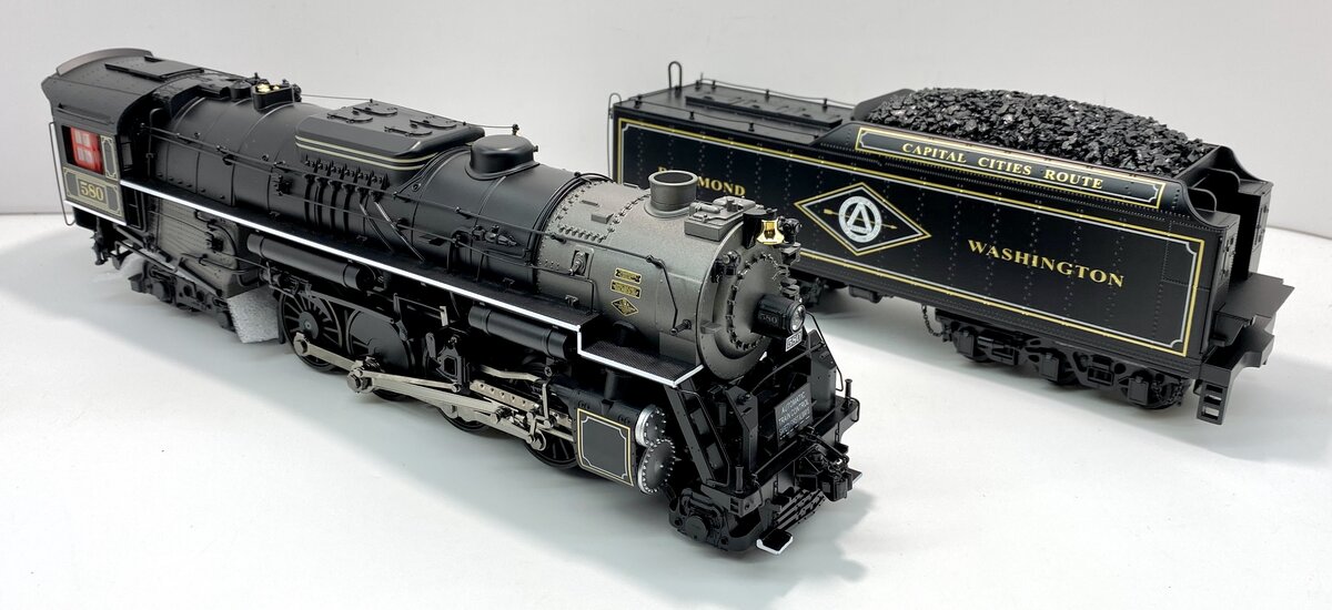 MTH 20-3292-1 RF&P 2-8-4 Berkshire Steam Locomotive Hi-Rail w/PS2 #580