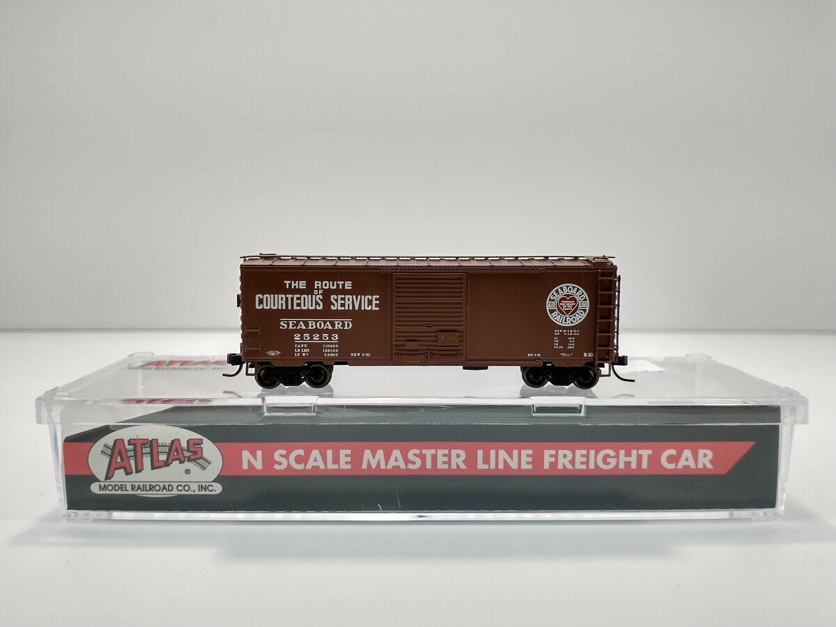 Atlas 50003974 N Seaboard Air Line 40' PS-1 Boxcar #25253
