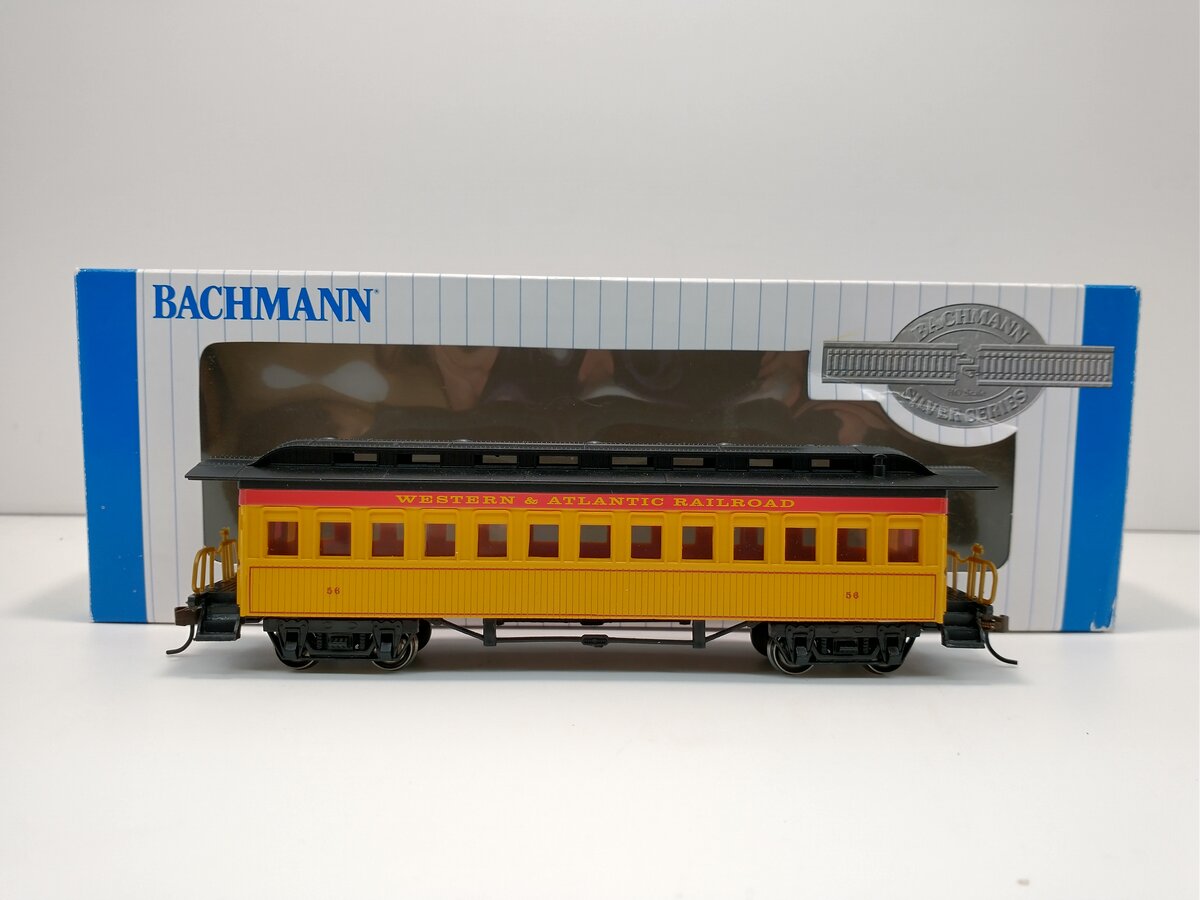 Bachmann 13406 HO Western & Atlantic Railroad 1860-80 Era Coach Car