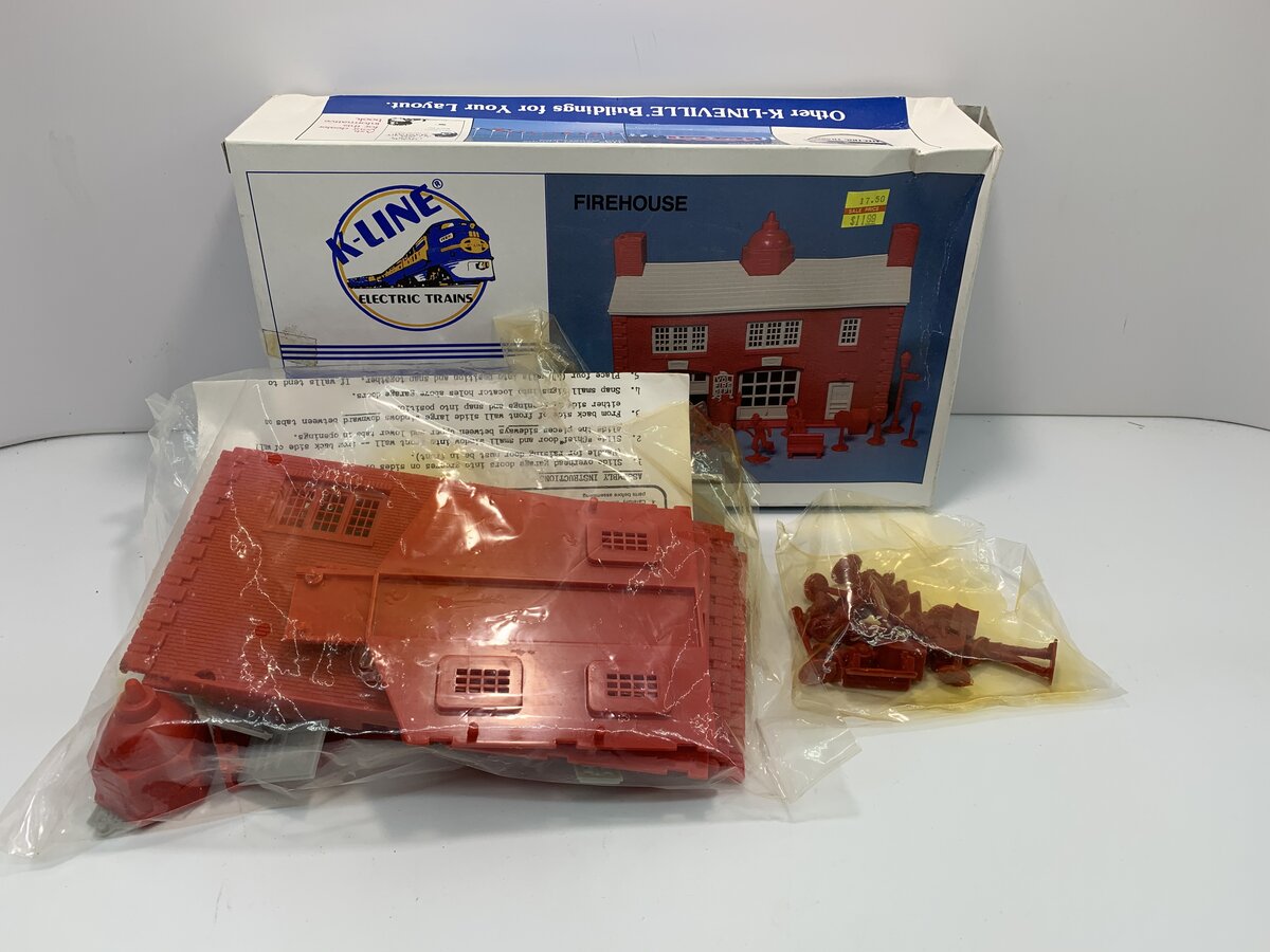 K-Line K-4091 O Scale K-Lineville Firehouse Building Kit