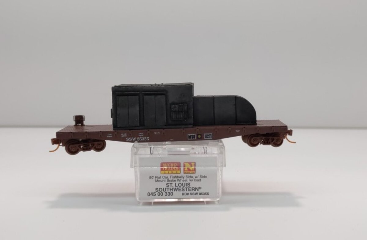 Micro-Trains 04500330 N St. Louis Southwestern Fishbelly Side Flatcar #85355