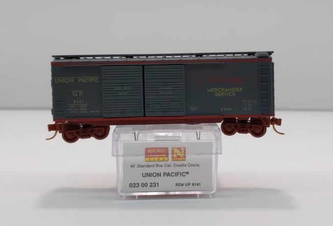 Micro-Trains 02300231 N Union Pacific 40' Standard Double Door Boxcar #9141
