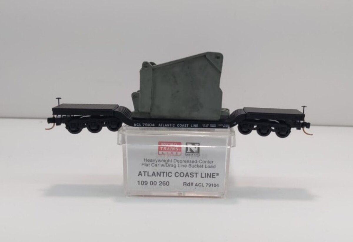 Micro-Trains 10900260 N ACL Heavyweight Depressed Center Flatcar w/Load #79104