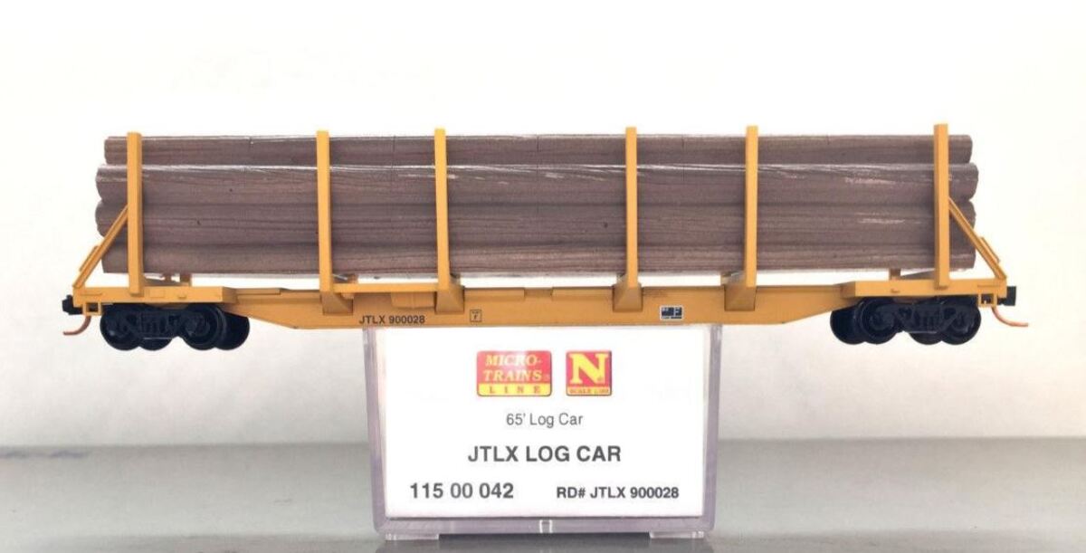 Micro-Trains 11500042 N David J. Joseph Company 65' 100 Ton Log Car #900028