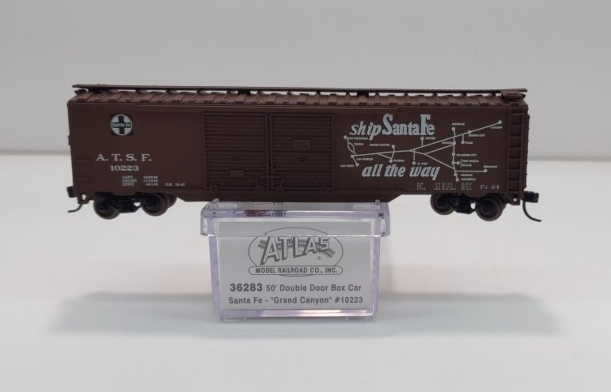 Atlas 36283 N Scale SF'Grand Canyon'50' Double Door Boxcar #3