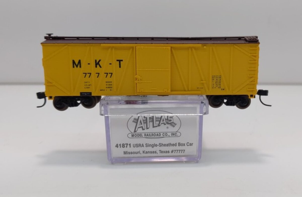 Atlas 41871 N Scale Missouri-Kansas-Texas USRA Boxcar #77777