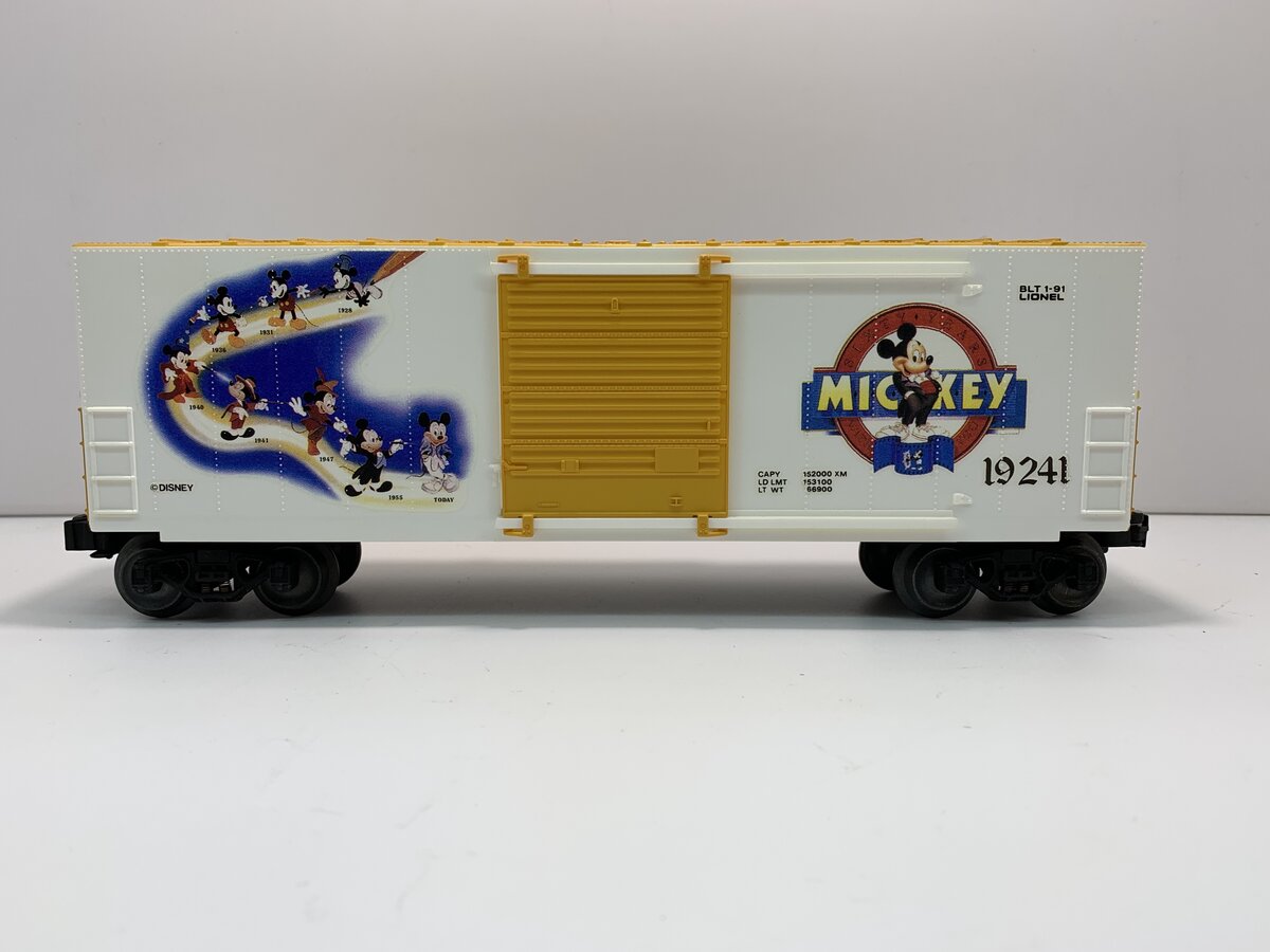 Lionel 6-19241 O Gauge Disney Mickey Mouse Hi Cube Boxcar #19241