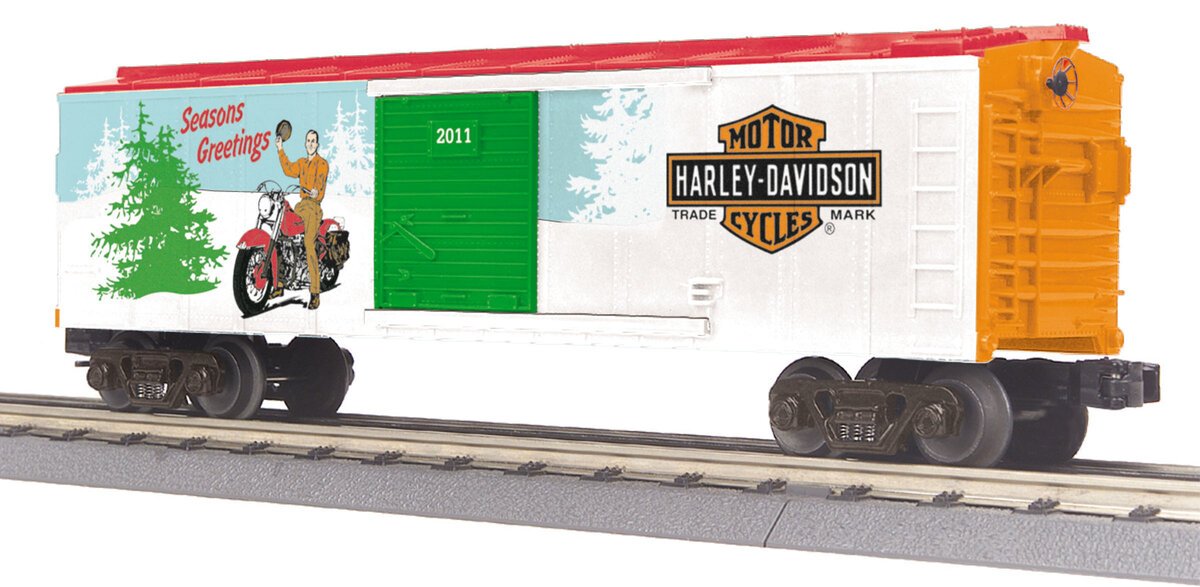 MTH 30-74637 O Harley Davidson Boxcar
