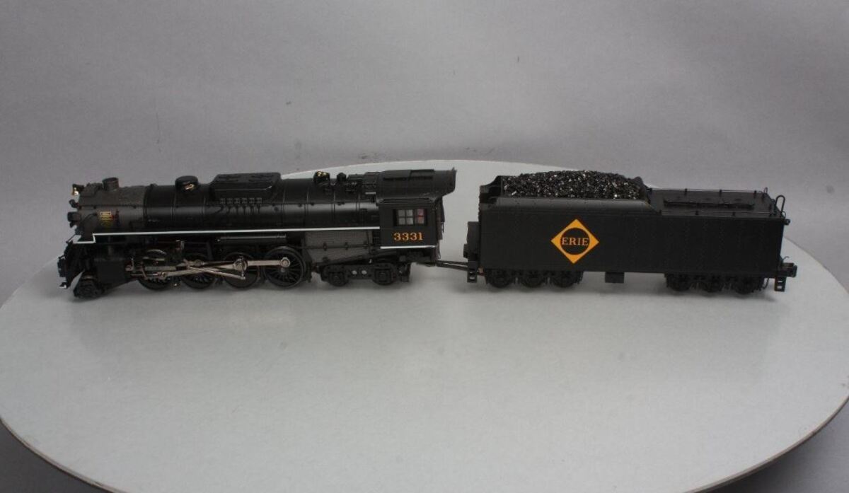 MTH 20-3290-1 Erie 2-8-4 Berkshire Steam Locomotive HiRail w/PS2.0 #3331