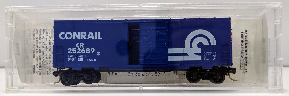 Micro-Trains 02400130 N Scale Conrail 40' Standard Single Door Boxcar #252689