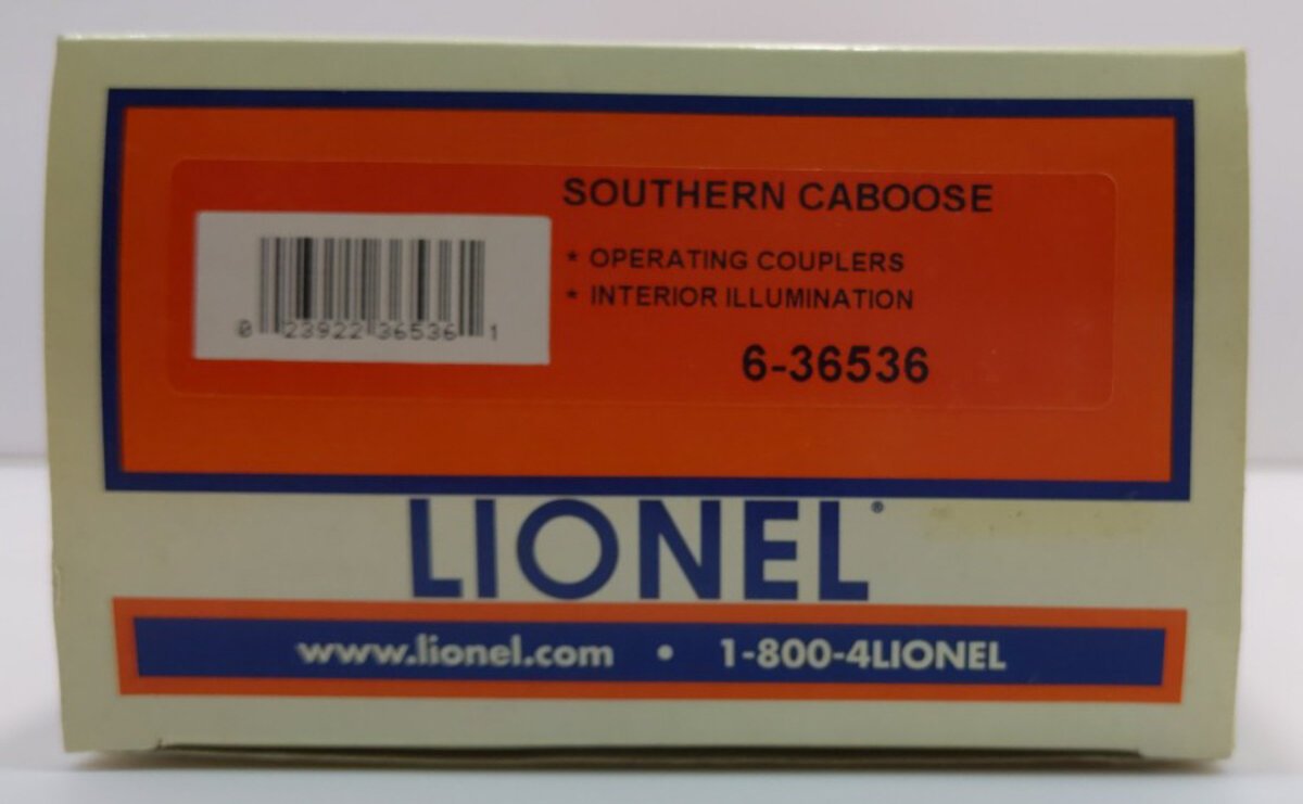Lionel 6-36536 Illuminated Southern Caboose X90