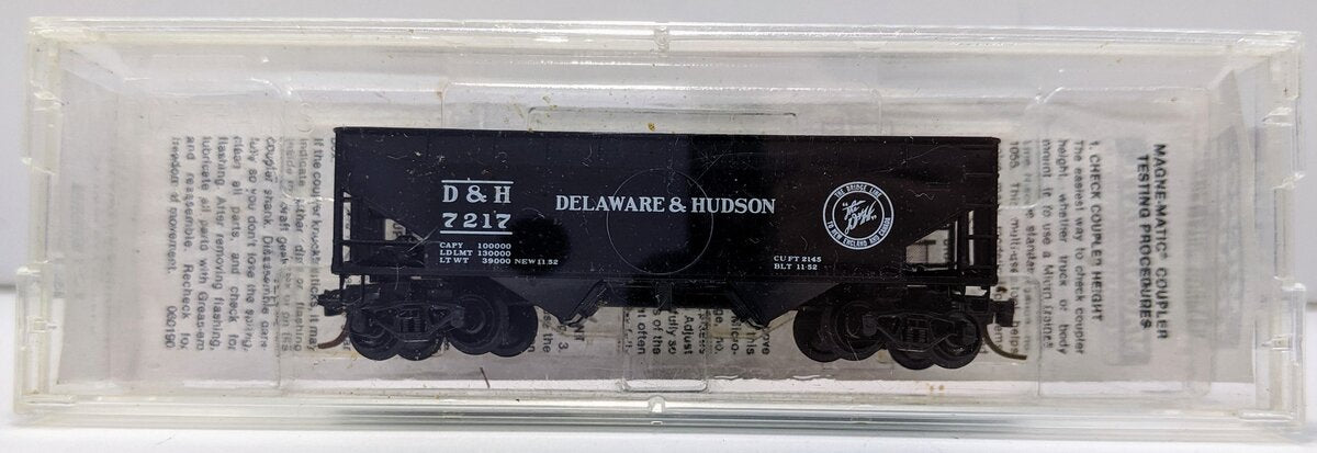 Micro-Trains 05500170 N Delaware & Hudson 33' Twin Bay Offset Side Hopper #7217