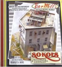 Bar Mills 01 HO Sokol's Mattress & Furniture Company Building Kit