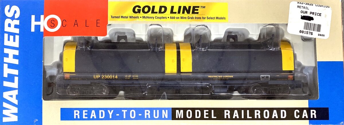 Walthers 932-3825 HO Union Pacific Cushion Coil Car with Round Hoods #230014