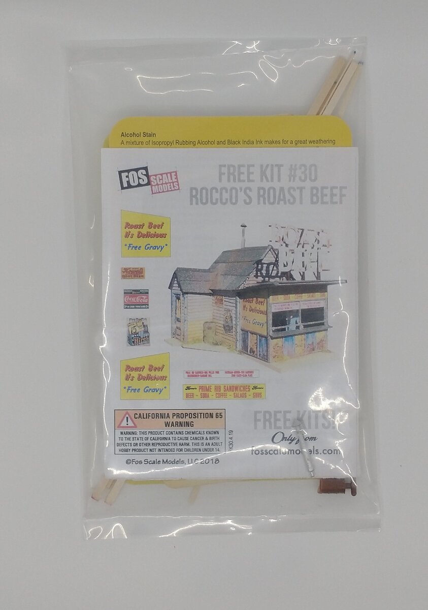 FOS Scale Limited 30 HO Rocco's Roast Beef Building Kit