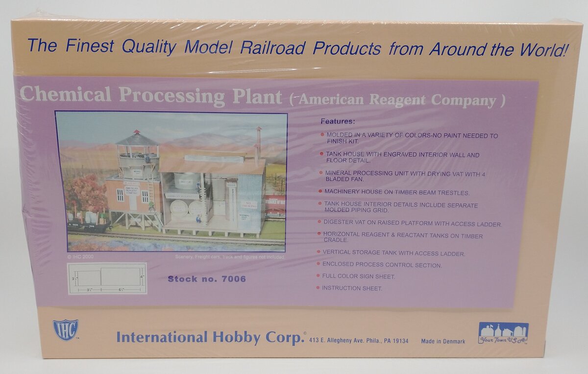 IHC 7006 HO Chemical Processing Plant (American Reagent Company) Building Kit