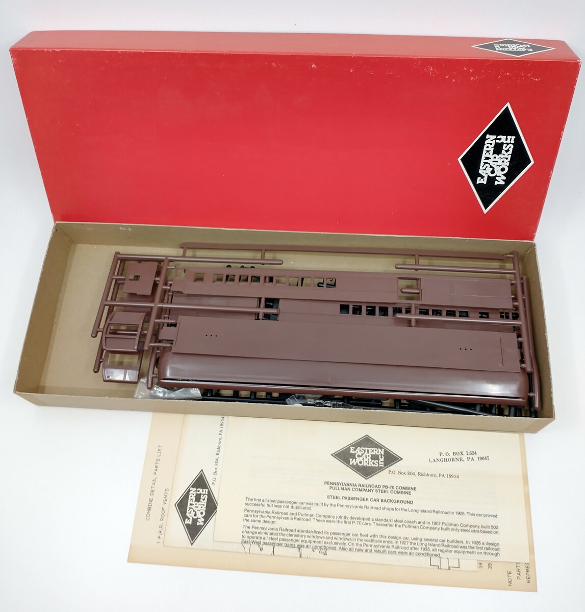 Eastern Car Works 1001 HO Undecorated PB-70 Combine 6-Wheel Truck Kit