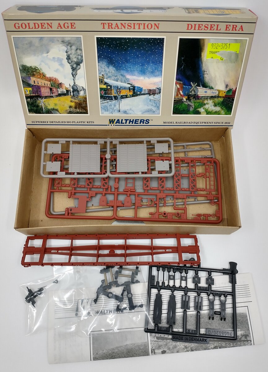 Walthers 932-3751 Pennsylvania 54' GSC Flat Car Kit #469980