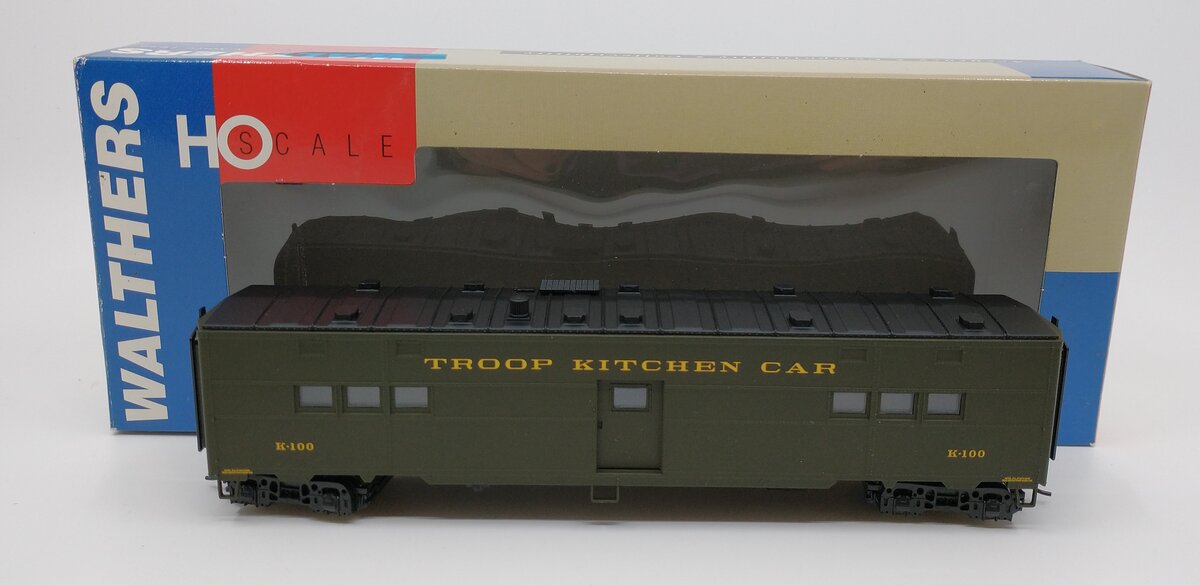 Walthers 932-4181 HO Scale ACF Troop Kitchen Car #K-100