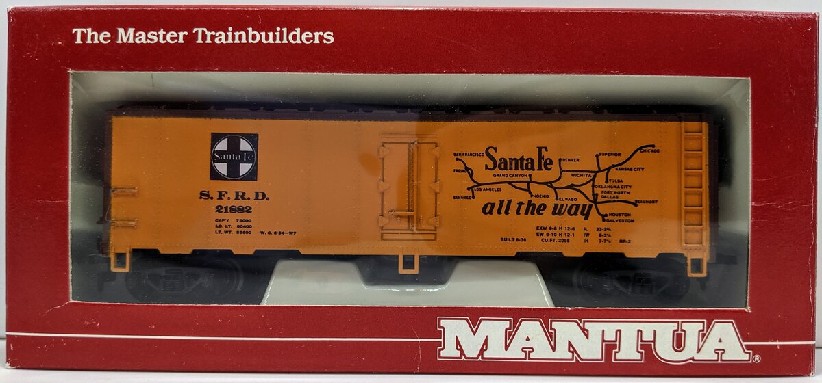 Mantua 733-001 HO Sante Fe Steel Refrigerator Car