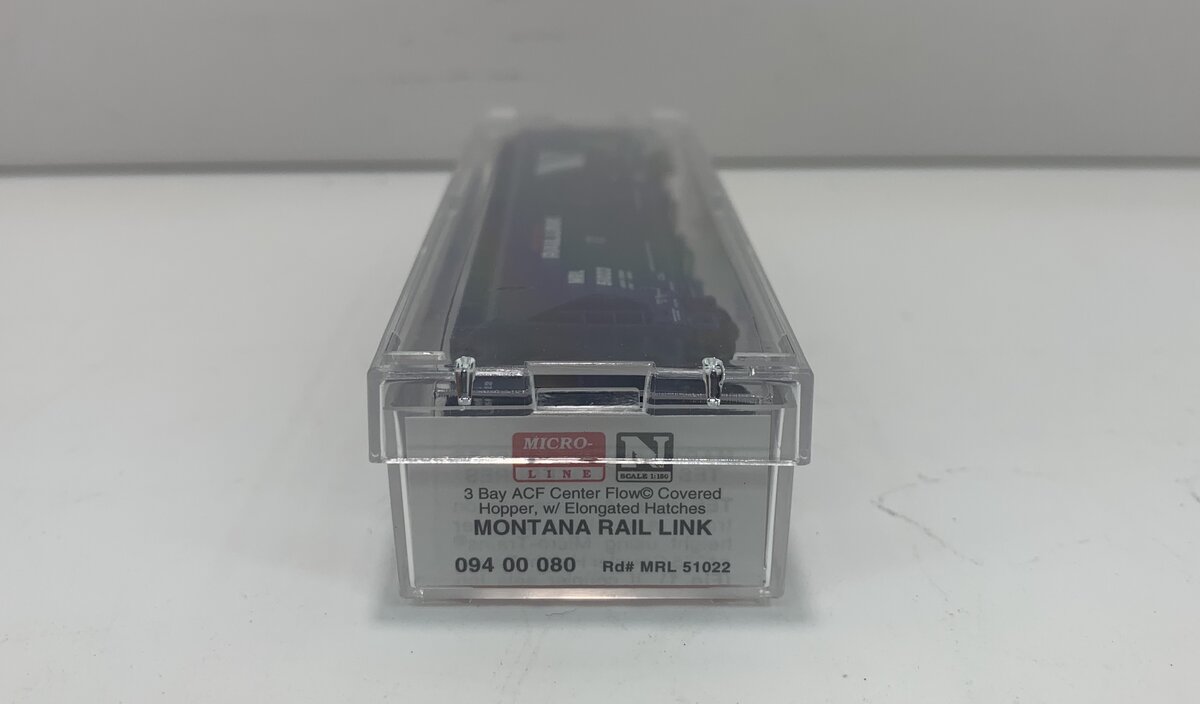 Micro-Trains 09400080 N Montana Rail Link 3-Bay ACF Covered Hopper #51022