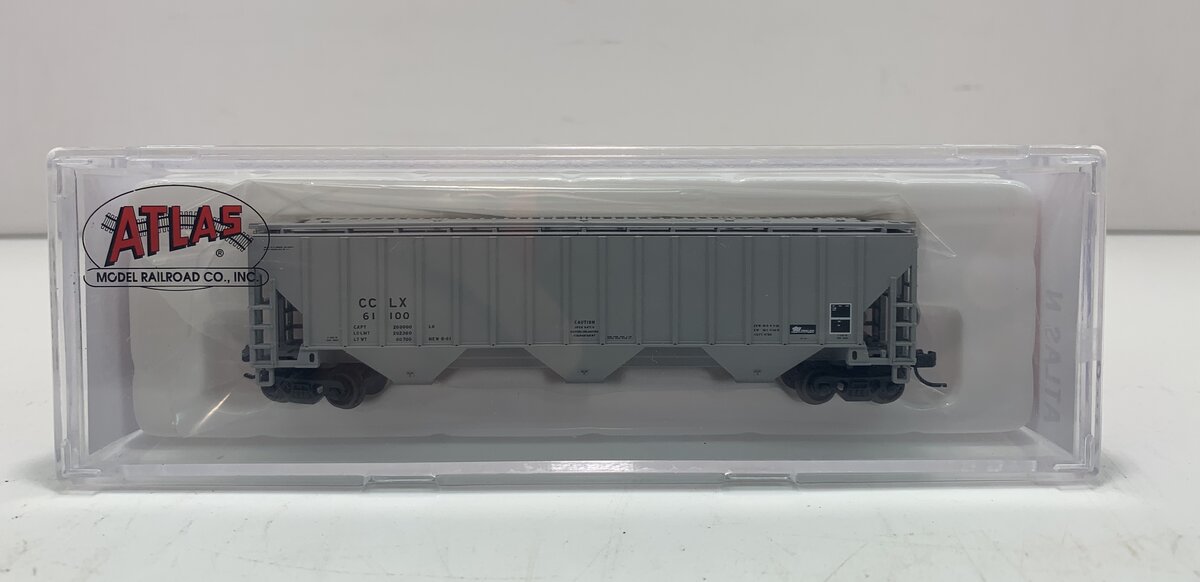 Atlas 50001792 N Crystal Car Line Thrall 4750 Covered Hopper #61100