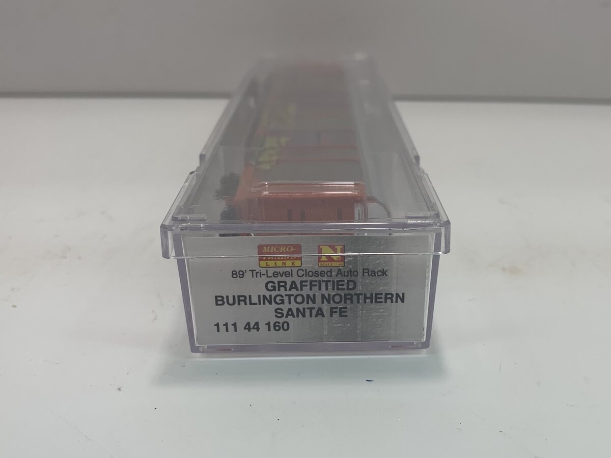 Micro-Trains 11144160 N BNSF 89' Tri-Level Closed Auto Rack #965411