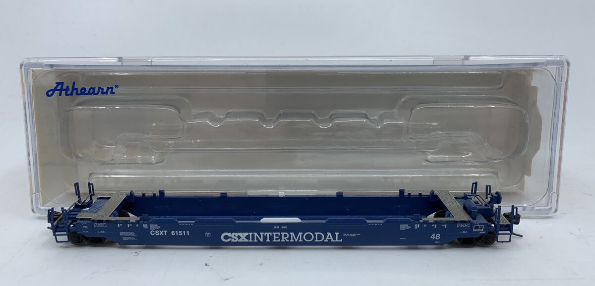 Athearn 17205 N CSXT Husky Stack Well Car #61511 – Trainz
