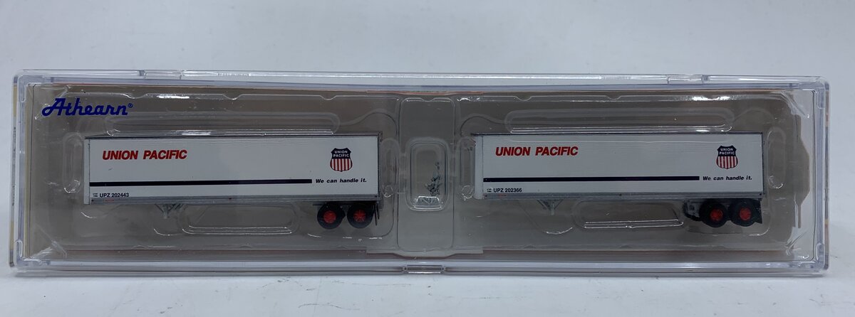 Athearn 14211 N Union Pacific 40' Fruehauf Smooth Trailers #1 (Set of 2)