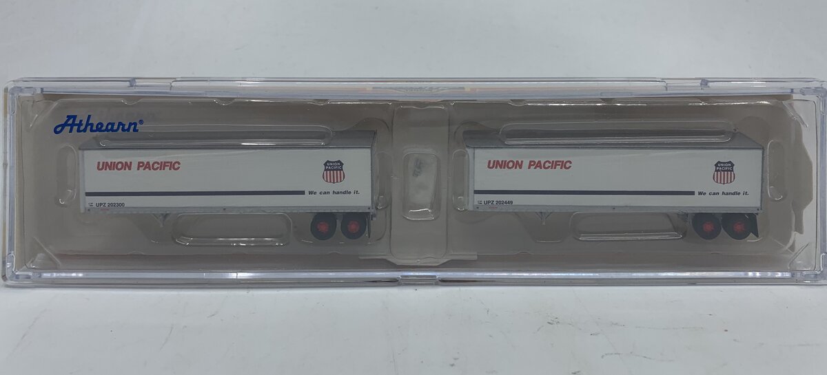 Athearn 14212 N Union Pacific 40' Fruehauf Smooth Trailers #2 (Set of 2)