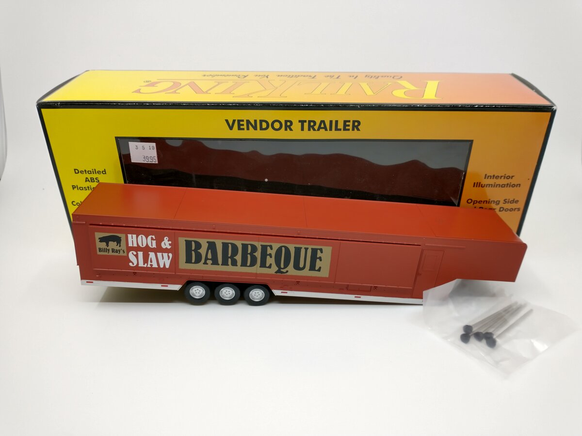 MTH 30-50071 Billy Ray's Bar-B-Que Vendor Trailer