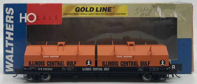 Walthers 932-3835 HO Illinois Central Gulf Coil Car Angled Hoods #299504