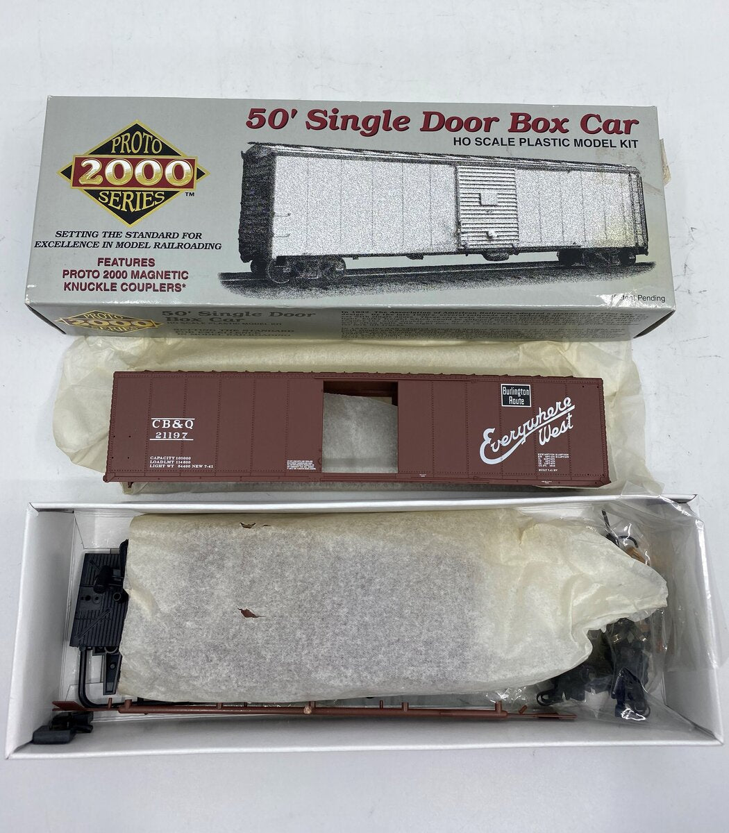 Proto 2000 21197 HO Chicago Burlington & Quincy 50' Single Door Boxcar Kit