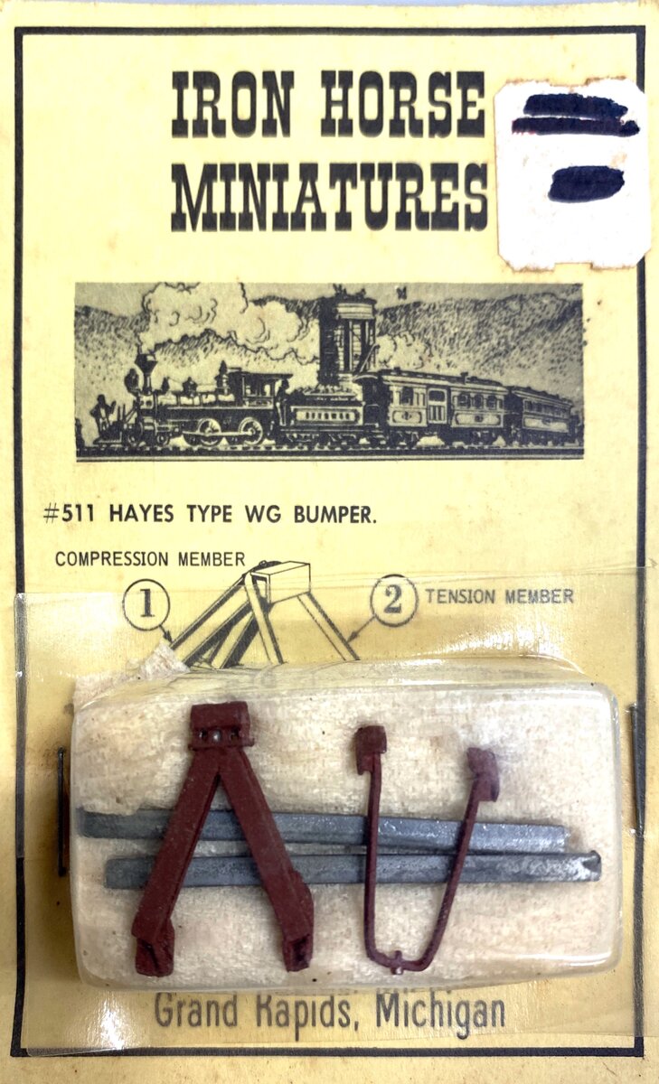 Iron Horse 511 HO Scale Hayes Type WG Bumper Kit